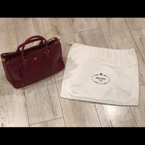 Preowned Prada Saffiano Leather Tote Shoulder Bag